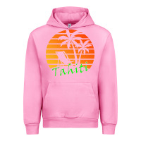 Fuchsia Pink outdoor t  shirt tahiti retro vintage sunset t  shirt Urban Hoodie - linhVisuals