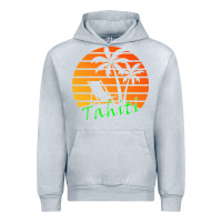 Heather Grey outdoor t  shirt tahiti retro vintage sunset t  shirt Urban Hoodie - linhVisuals