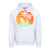 White outdoor t  shirt tahiti retro vintage sunset t  shirt Urban Hoodie - linhVisuals