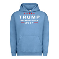 Pigment Pebble Blue donald trump 2024 take america back election   the return sweatshirt Urban Hoodie - linhVisuals