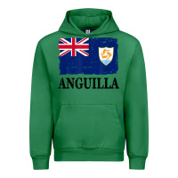 Emerald flag of anguilla   anguilla banner t shirt Urban Hoodie - linhVisuals