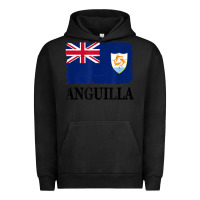 Pigment Black flag of anguilla   anguilla banner t shirt Urban Hoodie - linhVisuals