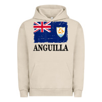 Pigment French Oak flag of anguilla   anguilla banner t shirt Urban Hoodie - linhVisuals