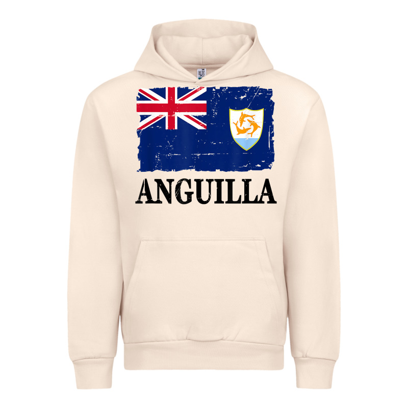 Flag Of Anguilla   Anguilla Banner T Shirt Urban Hoodie by linhVisuals | Teevron