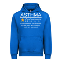 Cobalt funny asthma awareness one star rating inhaler wheezy breath t shirt Urban Hoodie - linhVisuals