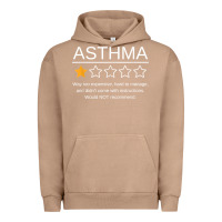 Pigment Burro funny asthma awareness one star rating inhaler wheezy breath t shirt Urban Hoodie - linhVisuals
