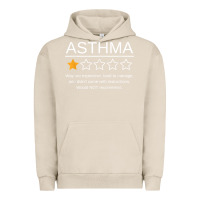Pigment French Oak funny asthma awareness one star rating inhaler wheezy breath t shirt Urban Hoodie - linhVisuals