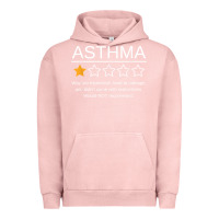 Pigment Salmon funny asthma awareness one star rating inhaler wheezy breath t shirt Urban Hoodie - linhVisuals