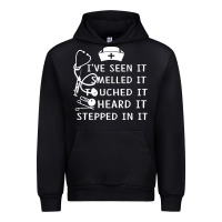 Black nurse t  shirt nurse i've seen it smelled it touched it t  shirt Urban Hoodie - linhVisuals