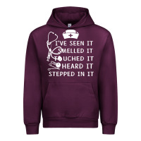 Mauve Wine nurse t  shirt nurse i've seen it smelled it touched it t  shirt Urban Hoodie - linhVisuals