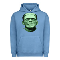 Pigment Pebble Blue frankenstein monster classic horror flick t shirt Urban Hoodie - linhVisuals