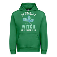 Emerald funny herbalist because a witch is frowned upon herbalism t shirt Urban Hoodie - linhVisuals
