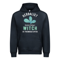 Navy funny herbalist because a witch is frowned upon herbalism t shirt Urban Hoodie - linhVisuals