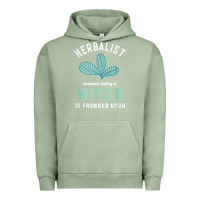 Pigment Oil Green funny herbalist because a witch is frowned upon herbalism t shirt Urban Hoodie - linhVisuals
