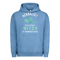 Pigment Pebble Blue funny herbalist because a witch is frowned upon herbalism t shirt Urban Hoodie - linhVisuals