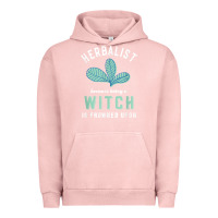 Pigment Salmon funny herbalist because a witch is frowned upon herbalism t shirt Urban Hoodie - linhVisuals