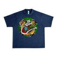Navy Cowboy Christmas Urban Heavy Tee - RanaPortraitStore