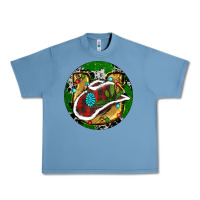 Pebble Blue Cowboy Christmas Urban Heavy Tee - RanaPortraitStore