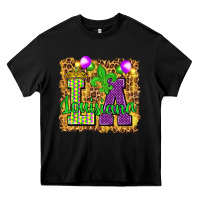 Black Louisiana leopard with balloons Heavy Core Tee - HowdyJamesFarm