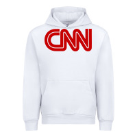 White cnn Urban Hoodie - linhVisuals
