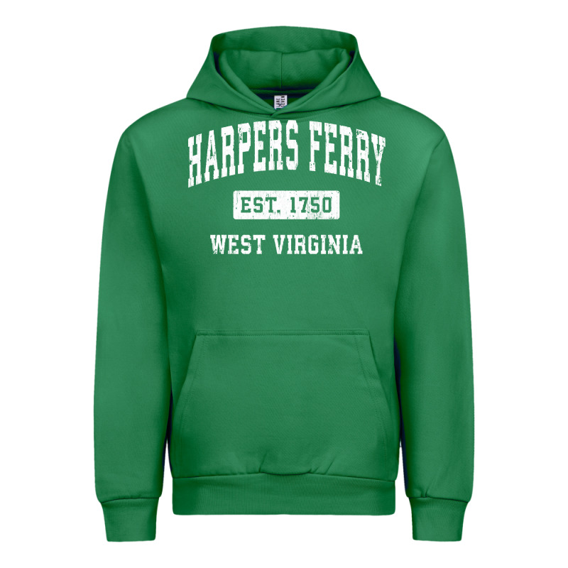 Harpers Ferry West Virginia Wv Vintage Established Sports Pullover Hoo Urban Hoodie by linhVisuals | Teevron