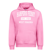 Fuchsia Pink harpers ferry west virginia wv vintage established sports pullover hoo Urban Hoodie - linhVisuals