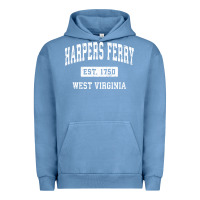 Pigment Pebble Blue harpers ferry west virginia wv vintage established sports pullover hoo Urban Hoodie - linhVisuals