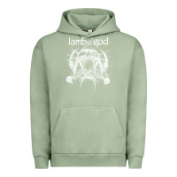 Pigment Oil Green lamb of god music concert Urban Hoodie - linhVisuals