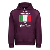 Mauve Wine i'm not yelling i'm italian t shirt Urban Hoodie - linhVisuals