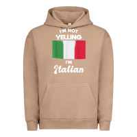 Pigment Burro i'm not yelling i'm italian t shirt Urban Hoodie - linhVisuals