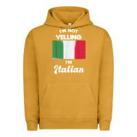 Pigment Peanut Butter i'm not yelling i'm italian t shirt Urban Hoodie - linhVisuals