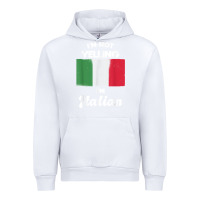 White i'm not yelling i'm italian t shirt Urban Hoodie - linhVisuals