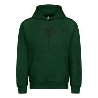 Forest Green retro cool laguna beach california palm tree unique novelty sweatshirt Urban Hoodie - linhVisuals