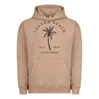 Retro Cool Laguna Beach California Palm Tree Unique Novelty Sweatshirt Urban Hoodie | Teevron