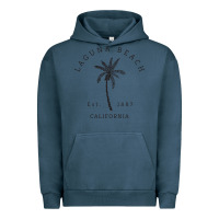 Pigment Midnight Navy retro cool laguna beach california palm tree unique novelty sweatshirt Urban Hoodie - linhVisuals