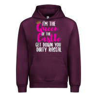 Mauve Wine i’m the queen of the castle get down you dirty rascal t shirt Urban Hoodie - linhVisuals