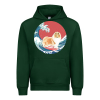 Forest Green rough collie t  shirt rough collie gifts   ocean waves surfing rough c Urban Hoodie - linhVisuals