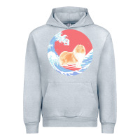 Heather Grey rough collie t  shirt rough collie gifts   ocean waves surfing rough c Urban Hoodie - linhVisuals