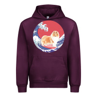 Mauve Wine rough collie t  shirt rough collie gifts   ocean waves surfing rough c Urban Hoodie - linhVisuals