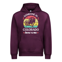 Mauve Wine someone in colorado loves me t  shirt someone in colorado loves me fun Urban Hoodie - linhVisuals