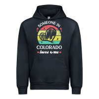 Navy someone in colorado loves me t  shirt someone in colorado loves me fun Urban Hoodie - linhVisuals
