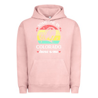Pigment Salmon someone in colorado loves me t  shirt someone in colorado loves me fun Urban Hoodie - linhVisuals