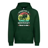 Forest Green someone in kentucky loves me t  shirt someone in kentucky loves me fun Urban Hoodie - linhVisuals