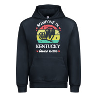 Navy someone in kentucky loves me t  shirt someone in kentucky loves me fun Urban Hoodie - linhVisuals