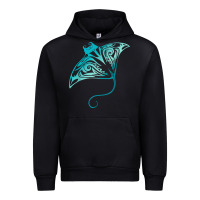 Black hawaii tribal manta ray hawaiian shirt shark lover t shirt Urban Hoodie - linhVisuals