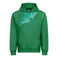 Emerald hawaii tribal manta ray hawaiian shirt shark lover t shirt Urban Hoodie - linhVisuals