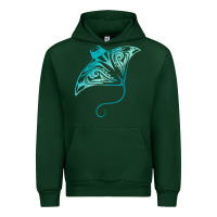 Forest Green hawaii tribal manta ray hawaiian shirt shark lover t shirt Urban Hoodie - linhVisuals