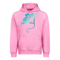 Fuchsia Pink hawaii tribal manta ray hawaiian shirt shark lover t shirt Urban Hoodie - linhVisuals