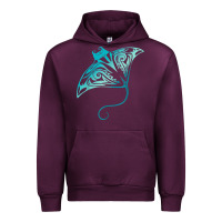Mauve Wine hawaii tribal manta ray hawaiian shirt shark lover t shirt Urban Hoodie - linhVisuals