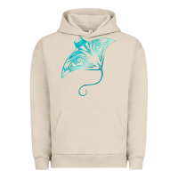 Pigment French Oak hawaii tribal manta ray hawaiian shirt shark lover t shirt Urban Hoodie - linhVisuals